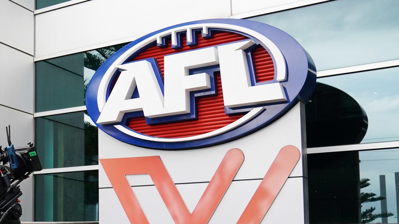 A general view is seen before an AFL press conference takes place at AFL House at Docklands in Melbourne, Wednesday, March 18, 2020. (AAP Image/Michael Dodge) NO ARCHIVING