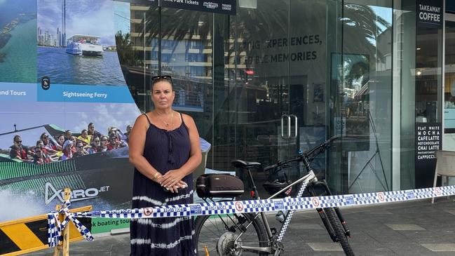 Leah Nicholson was on holidays with her wife and daughter on the Gold Coast, staying at the Hilton Surfers Paradise. March 14, 2025. Picture: Jacklyn O'Brien.