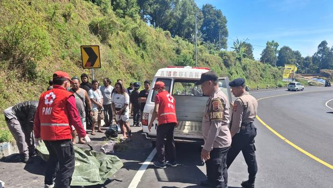 An Australian man has died in Bali, Thomas James Cossin, 30, from NSW, was riding in Bali's Sukasada District. Picture: Buleleng Police