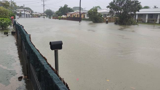 Heavy rain has caused inundation of some Gordonvale streets. SES are on scene and swiftwater crews have been sent to the area. Picture: Supplied