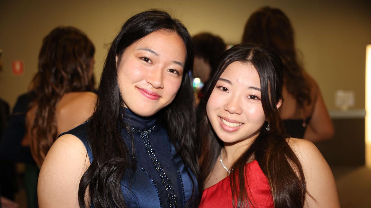 Ai Suzuki and Namika Nishina at the Varsity College Formal at Seaworld Conference Centre. Picture, Portia Large.