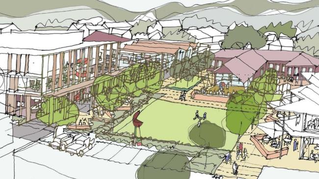 An artist's impression of the proposed Wollondilly Community, Cultural and Civic Precinct in Picton.