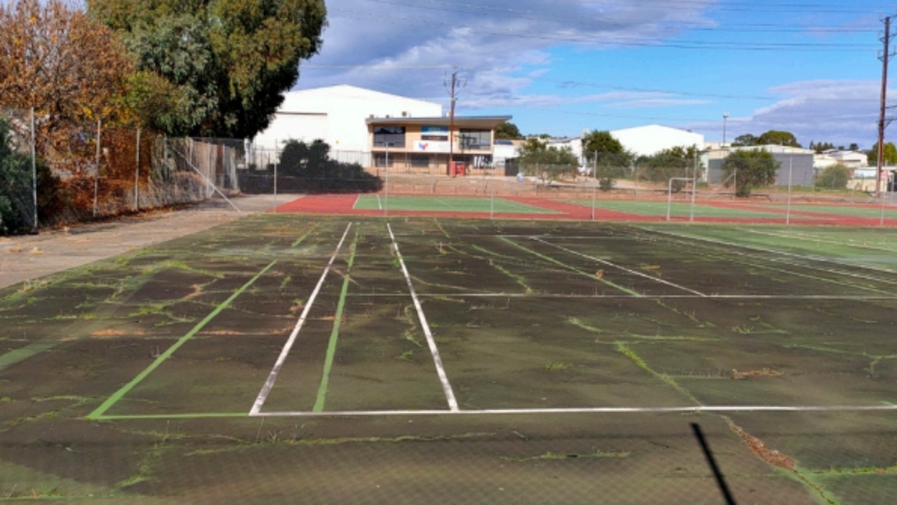 Mayor Moira Were said the courts were in a “deteriorating state”. Picture: Onkaparinga council