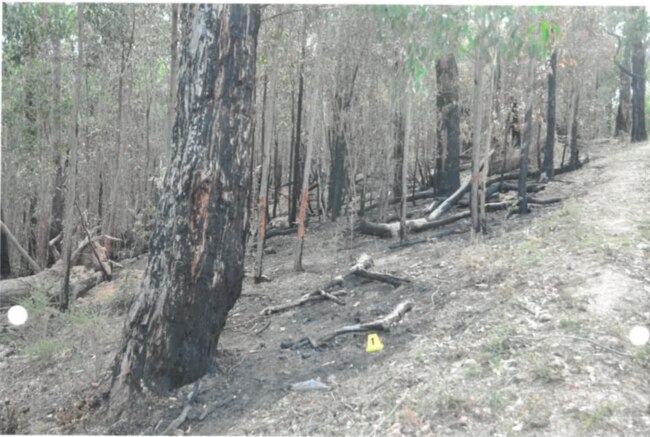 Photographs of the Humevale fire were shown in court. Picture: Supplied