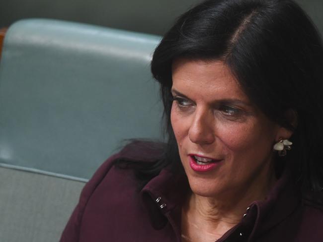 Liberal MP Julia Banks reacts during House of Representatives Question Time. Picture: AAP