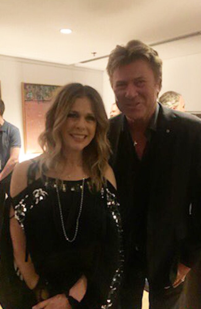 Richard Wilkins pictured with Rita Wilson at Sydney Opera House on March 7. Picture: Twitter