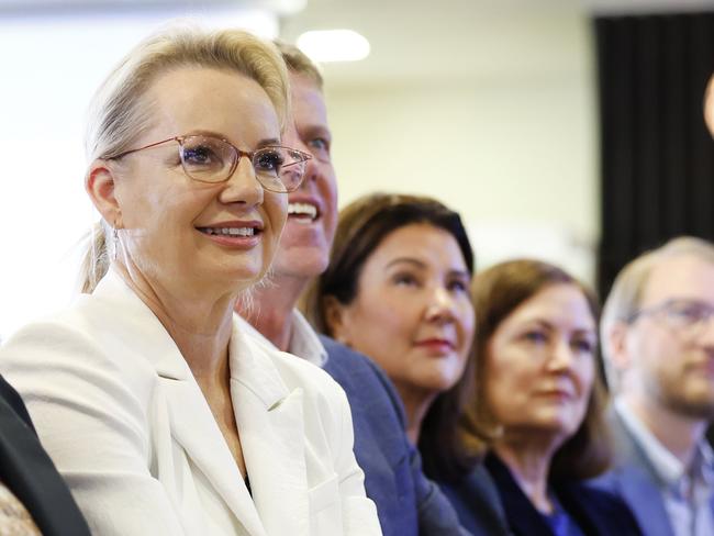 Shadow Opposition Leader Sussan Ley at a Liberal Party rally at Melton Entertainment Park at Melton in the electorate of Hawke outside Melbourne in Victoria. Picture: Richard Dobson / NewsWire