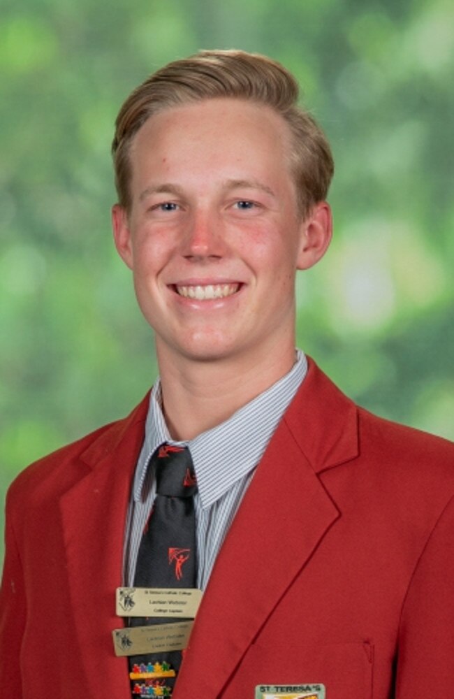 St Teresa‘s Catholic College Captain Lachlan Webster.