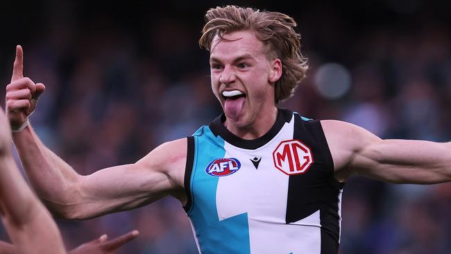 Bergman lit up the game in the first half. (Photo by James Elsby/AFL Photos via Getty Images)