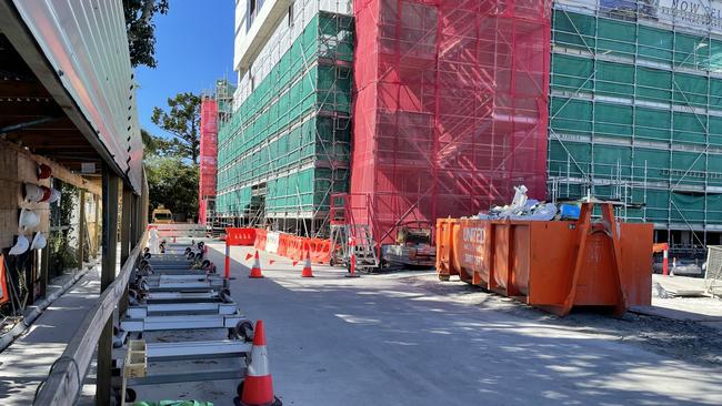 The GCB Constructions Marine Quarter site was all but deserted on Monday morning, May 8, 2023. Pic: Kathleen Skene