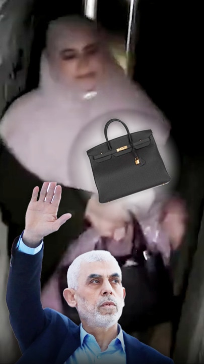 Yahya Sinwar's Wife Seen with $48,000 Birkin Bag While Going Into Hiding