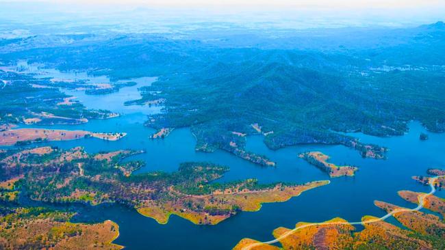 Wyaralong Dam in the Scenic Rim is under review as the venue for flat water Olympics events in 2032. Picture: SeqWater