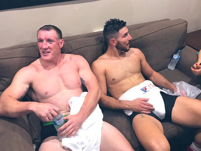 Gallen and Terzievski share a nice moment after their fight.