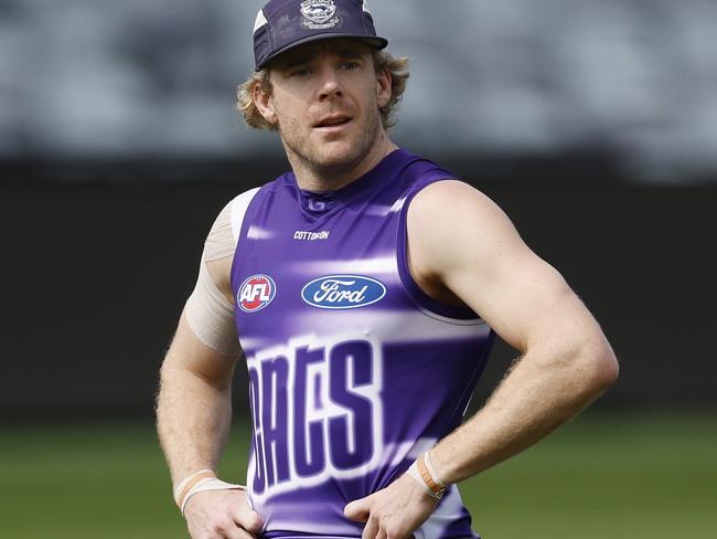 NCA. MELBOURNE, AUSTRALIA. September 16 , 2024. Geelong training at GMNBA Stadium, Geelong. Cameron Guthrie of the Cats  during todays session   . Pic: Michael Klein