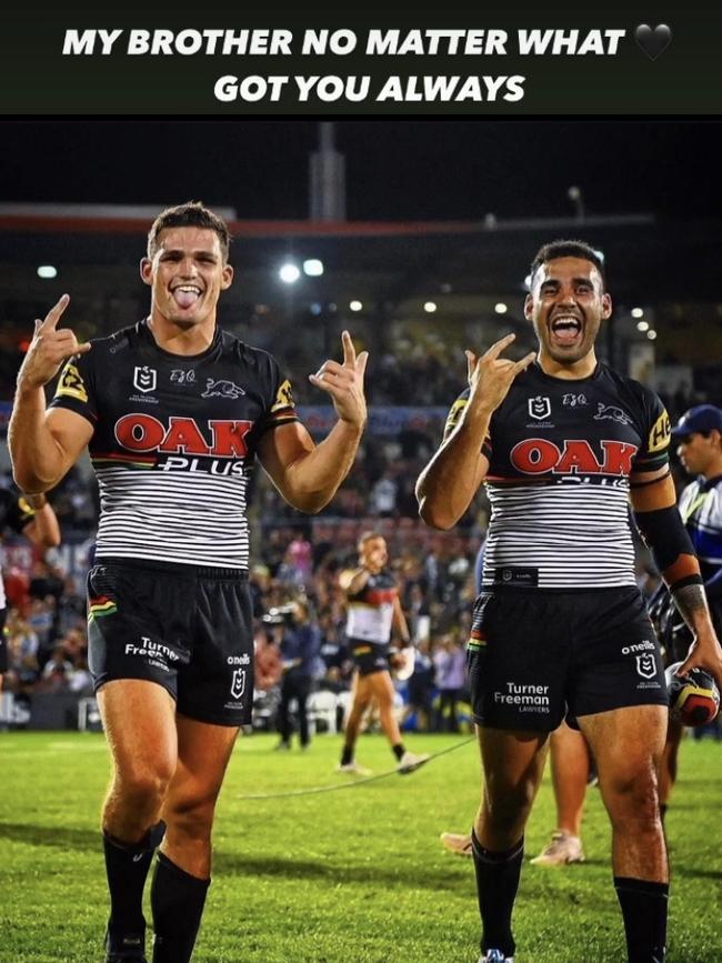 Nathan Cleary’s post on Instagram in support of sacked Panther Tyrone May.