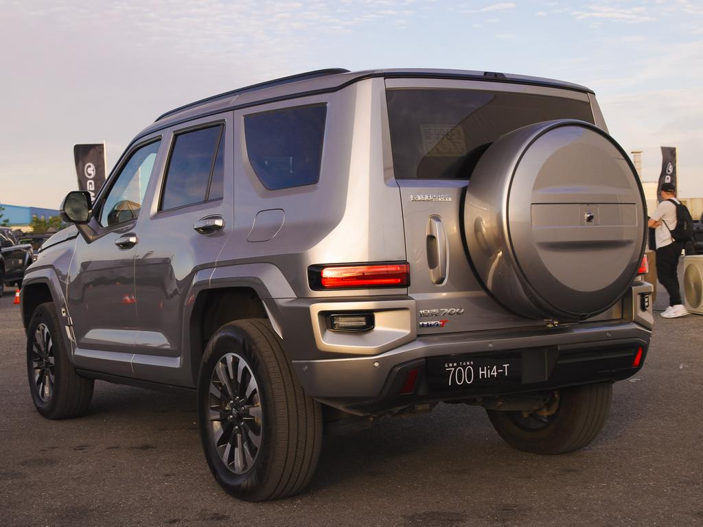 it is hard to deny the design inspiration for the GWM Tank 700 off-roader – especially those tail-lights!