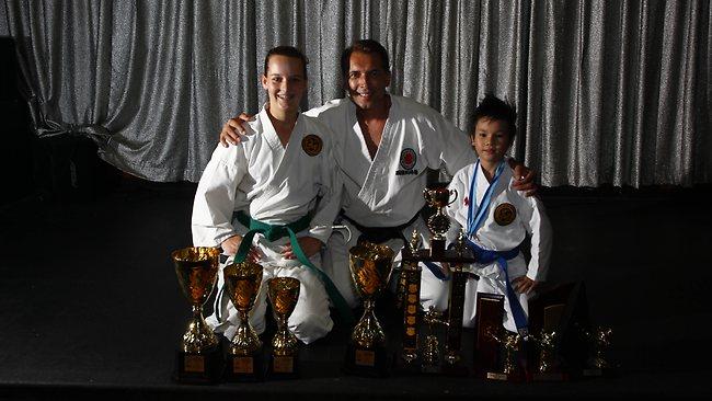 Karate Kids: Tatum Sinclair-Harris, Sensei Leszek Smirski, Lucas Vallejo,
