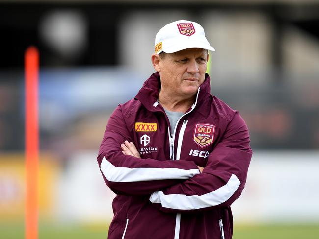 Kevin Walters must walk away from his beloved Maroons if he wins the Broncos coaching roll. Picture: Bradley Kanaris/Getty Images