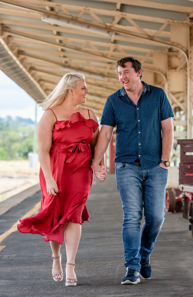 Hit Queensland's Gabi Elgood and her partner Neville Andrews in Toowoomba. Picture: Matt Edwards Photography