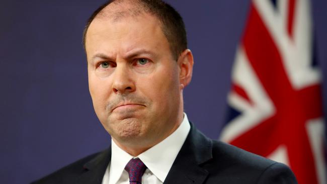 25/09/2018: The Treasurer, the Hon Josh Frydenberg MP and the Minister for Finance & the Public Service in Sydney reporting the Final Budget Outcome 2017-18. Hollie Adams/The Australian