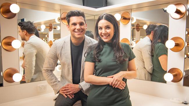 Johnny Balbuziente (actor) and Nellie Lee (writer and director) at the QPAC ahead of their new show Fourthcoming