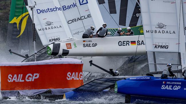 Hectic and close racing in the SailGP series in Sydney.