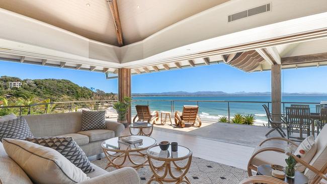 The view from the Byron Bay residence.