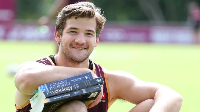 Patrick Carrigan. The Brisbane Broncos training at Red Hill. Pic Peter Wallis