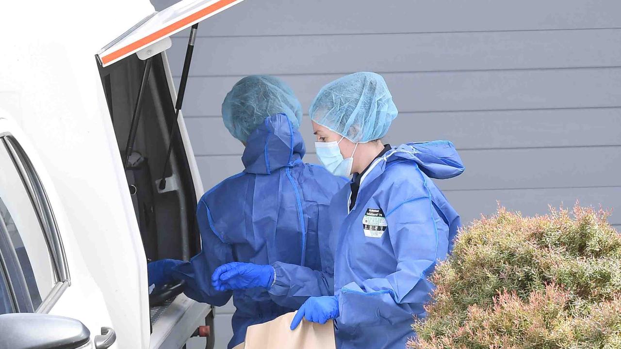 Police at the scene on the Sunshine Coast in September 2022. Picture: Patrick Woods.