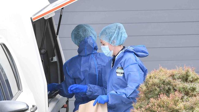Police at the scene on the Sunshine Coast in September 2022. Picture: Patrick Woods.