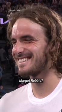 Stefanos Tsitsipas asks out Margot Robbie on TV