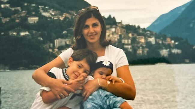 My mother, brother and I pictured a decade before her diagnosis.