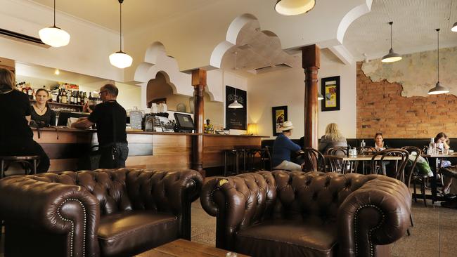 North Hobart’s Raincheck Lounge’s comfy interior. Picture: MATHEW FARRELL