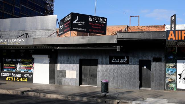 The brothel in Penrith where Cassie allegedly worked, Club 220.