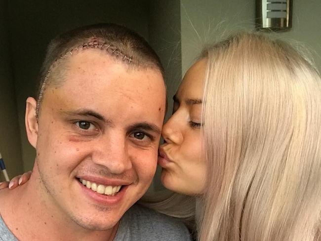 Johnny Ruffo with partner Tahnee Sims. Picture: Instagram