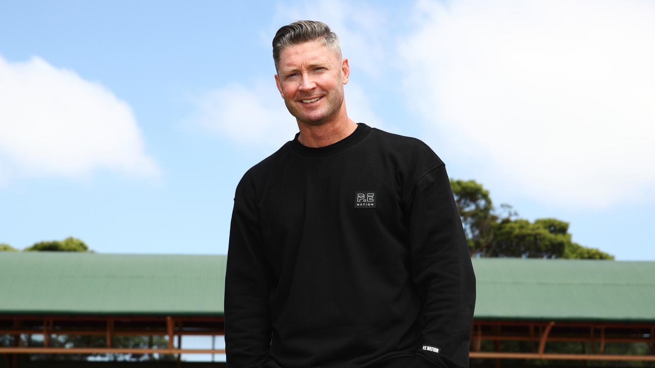 Former Australian captain Michael Clarke at North Sydney Oval.