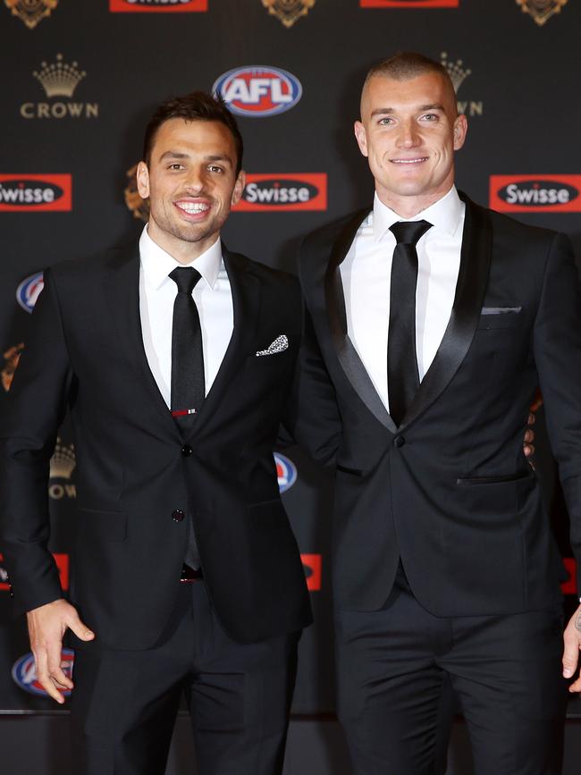 Sam Lloyd was Dustin Martin’s Brownlow date in 2017. Picture: Michael Klein