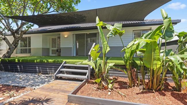 This four-bedroom house at 25 Sunrise Blvd, Surfers Paradise, is available to rent for $1,200/week.