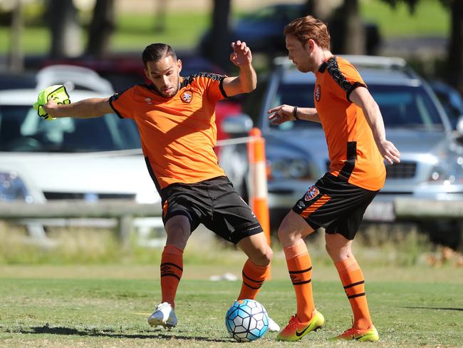 Jack Hingert at Brisbane Roar training. Pic Darren England.
