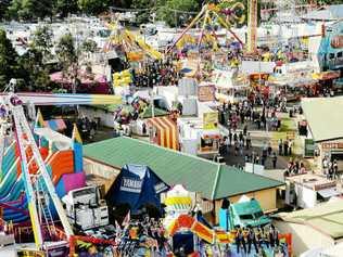 A shot from the top of the ferris wheel of the crowds that have been flocking to this year’s Bundaberg Show, with a wide range of attractions drawing people through the gates. . Picture: Darryn Smith