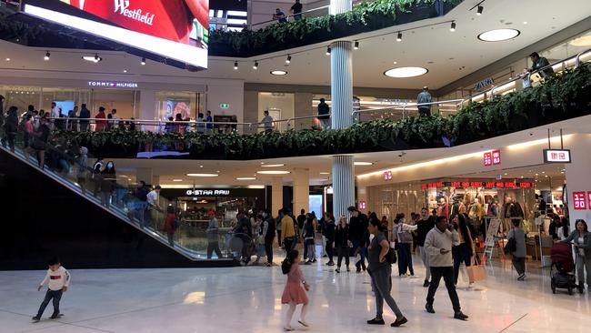 Shoppers who visited Westfield Parramatta on the morning of the public holiday should get tested. Picture: Jonathan Ng