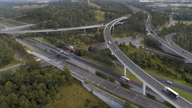 An impression of what the M12 motorway will look like.