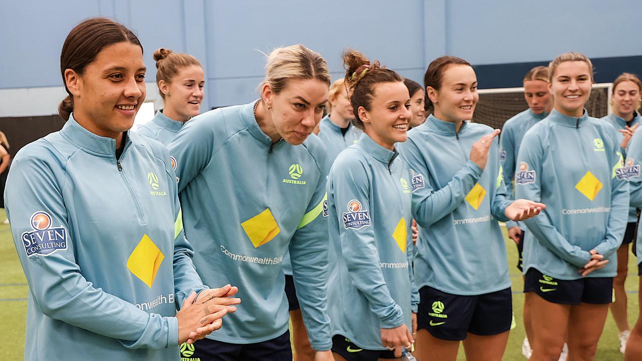 Sam Kerr gifts jersey off her back to young Brisbane fan