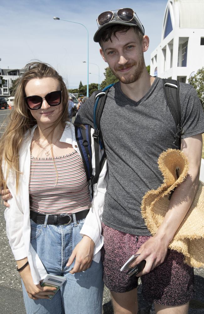 Australian couple from the Blue Mountains Bree Laugier and Michael McKenzie at the Tauranga Port. Picture: Brett Phibbs