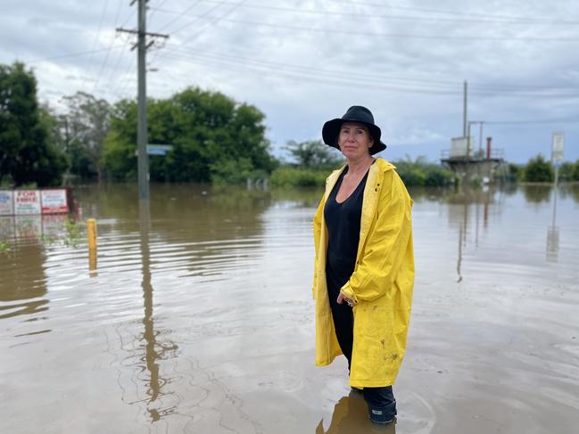 Catherine Hardy's Camden business Budget Greenslips has been flooded over the night of March 7 and 8. Picture: Annie Lewis