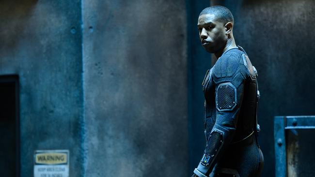 Leaps of faith ... Fantastic Four, starring Michael B Jordan, lacks energy.