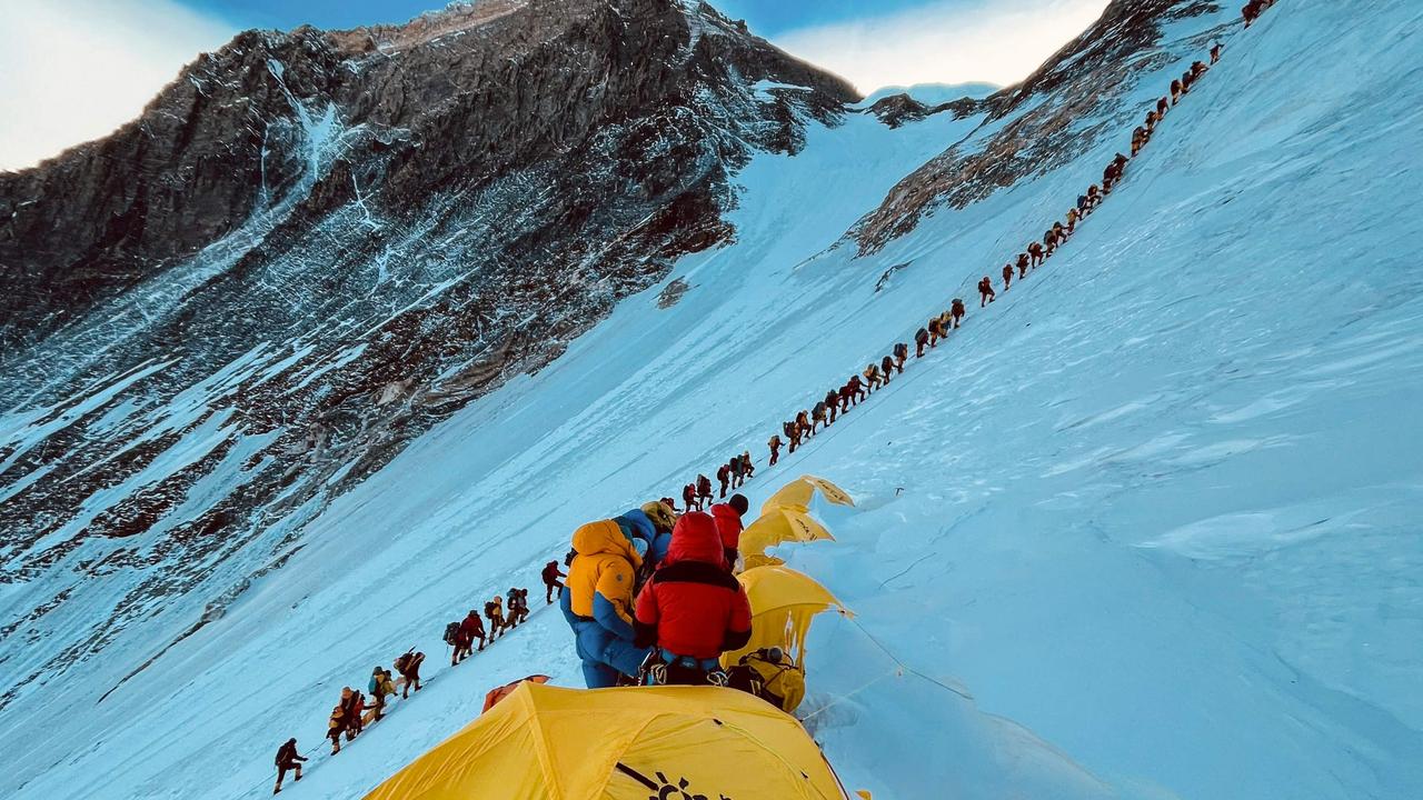 The amount of people trying to reach the top of Everest is booming. Picture: Lakpa SHERPA / AFP.