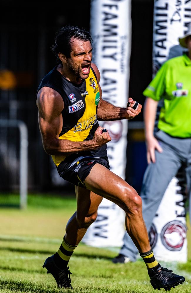 Shaun Wilson will come in as captain for Palmerston. Picture: Patch Clapp / AFLNT Media