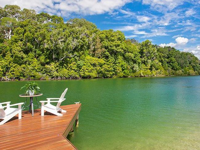 Riverfront homes at Noosa’s Mossman Court are a magnet for the wealthy. Picture: Tom Offermann Real Estate