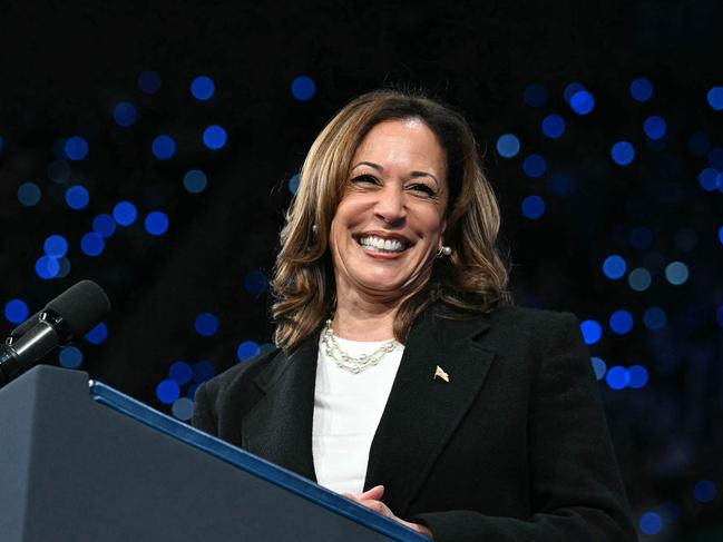 US Vice President and Democratic presidential candidate Kamala Harris speaks at a campaign event in Greensboro, North Carolina. Picture: AFP